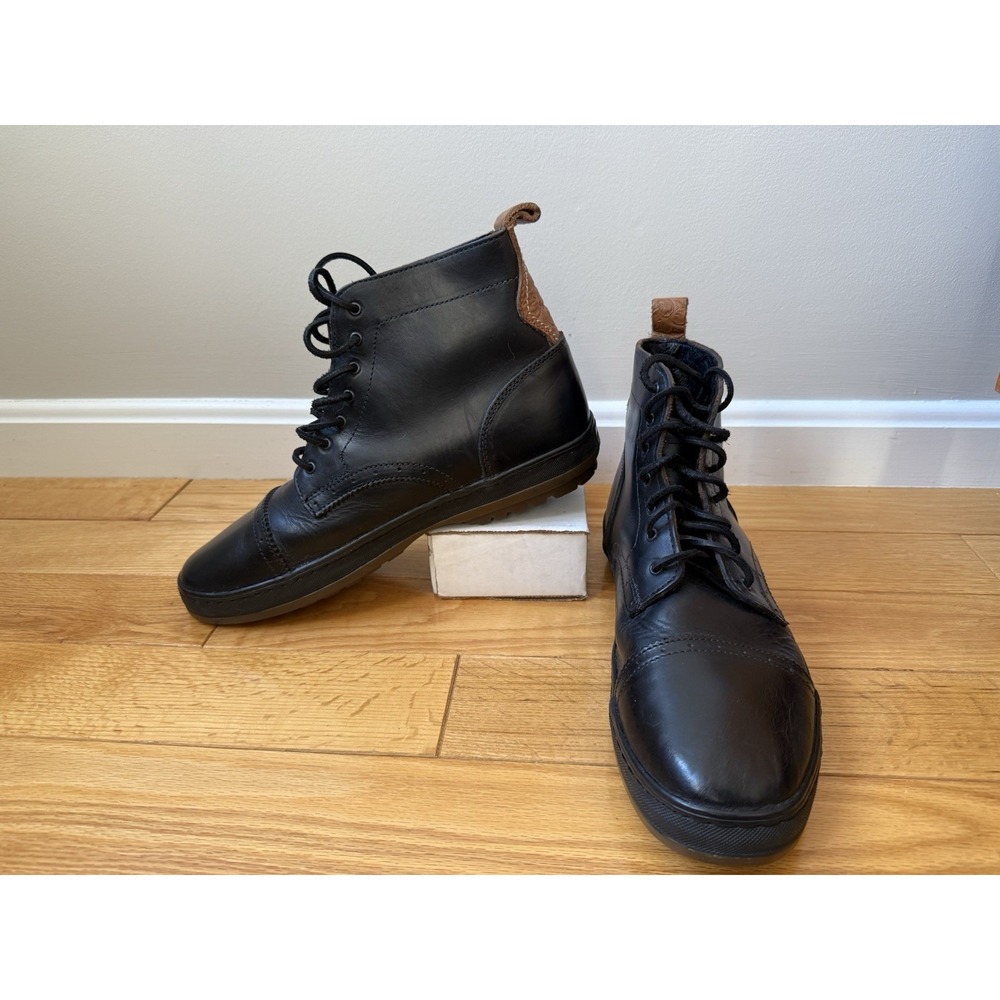 Vans Vault Taka Hayashi Black Oxford Toe Cap LX Horween Men's Lace Up Sz 11.5